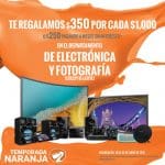 Temporada Naranja La Comer $350 por cada $1,000 en electrónica y fotografía