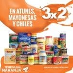 Temporada Naranja La Comer 3×2 en atunes, mayonesas y chiles