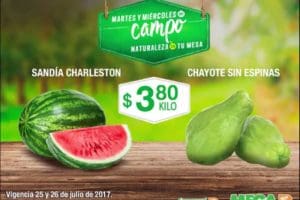 Comercial Mexicana: frutas y verduras del campo 25 y 26 de Julio 2017