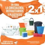 Temporada Naranja La Comer 2×1 en Cristalería, Refractarios y Plásticos