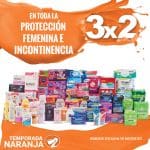 Temporada Naranja La Comer 3×2 en Protección Femenina e Incontinencia
