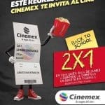 Cinemex 2×1 en boletos de lunes a domingo en cualquier sala