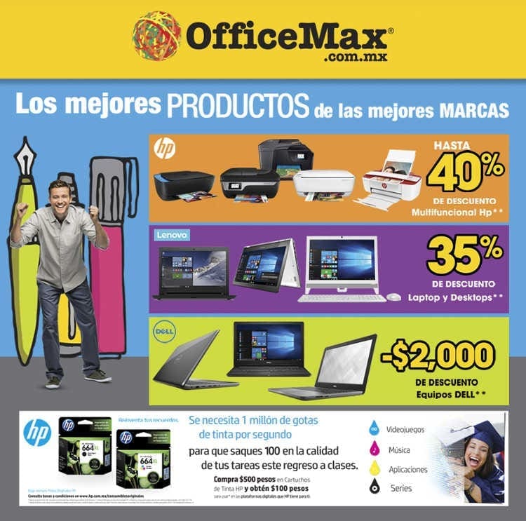 OfficeMax: 35% de descuento en computadoras y laptops