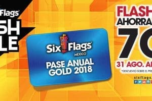 Six Flags: 70% de descuento en Pase anual GOLD 2018