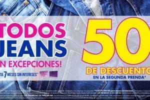 Suburbia: 50% de descuento en segunda prenda de Jeans
