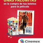 Cinemex Palomitas Gratis al comprar boleto de la película Barry Seal