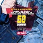 Sears: 50% de descuento en todos los Jeans en segunda compra
