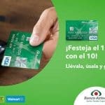 Walmart y Bodega Aurrerá 10% de bonificación con tarjeta Banco Azteca