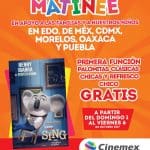 Cinemex Gratis, Película, Palomitas y Refresco del 1 al 6 de Octubre 2017