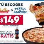 Domino's: Pizza Orilla Rellena de Queso o de Sartén + Refresco a $145