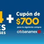 Elektra cupón de $700 y hasta 24 meses sin intereses con Citibanamex