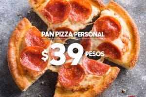 Pizza Hut: Pan Pizza personal de un ingrediente a solo $39
