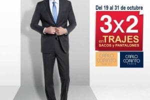 Sears: 3×2 en trajes, sacos y pantalones Carlo Corinto