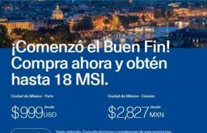 Ofertas El Buen Fin 2017 en Aeroméxico