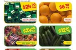 Bodega Aurrerá: frutas y verduras tiánguis de mamá lucha 24 al 30 de noviembre