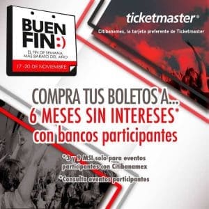 Ofertas El Buen fin 2017 Ticketmaster