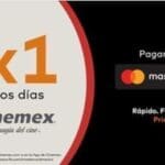 Cinemex 2×1 en entradas con Masterpass de MaterCard