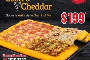 Pizza Hut: Pizza Gran Hut Mix $149 y Gran Hut Mix Cheddar $199
