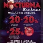Sanborns: Venta Nocturna de Navidad 1 de Diciembre 2017