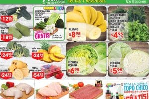 HEB: Frutas y Verduras del 12 al 18 de Diciembre de 2017