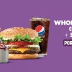 Burger King: Combo WHOPPER Jr con Queso + Sundae Jr. a $35