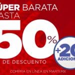 Super Barata Deportiva Martí 2018: Rebajas 50% de descuento + 20% adicional