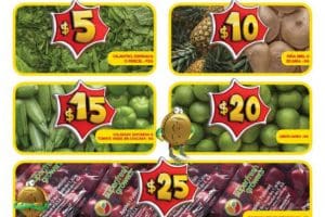 Bodega Aurrera: frutas y verduras tianguis de mamá Lucha 9 al 15 de febrero 2018