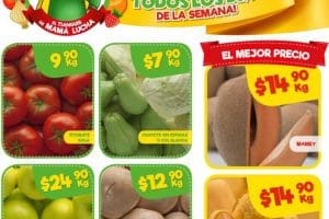 Bodega Aurrerá: Frutas y Verduras Tianguis de Mamá Lucha del 4 al 10 de mayo 2018