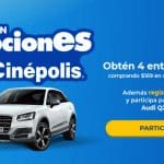 Cinépolis: Emociones Cinépolis 2018 Gana 4 entradas al 2x1 y Audi Q2