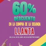 Julio Regalado 2018 en Soriana: 60% de descuento en segunda llanta