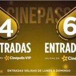 Sams Club: Tarjeta Cinepass Cinépolis 4 entradas VIP + 6 Tradicionales $699