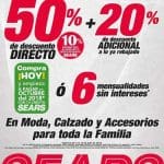 Sears: Rebajas en ropa, calzado y accesorios del 3 al 16 de julio 2018