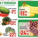 Frutas y Verduras HEB del Martes 14 al Lunes 20 de agosto 2018