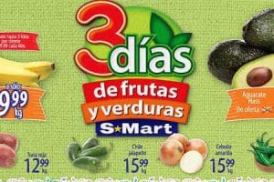Frutas y Verduras S-Mart del 28 al 30 de agosto 2018