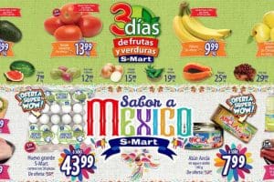 Frutas y Verduras S-Mart del 4 al 6 de Septiembre de 2018