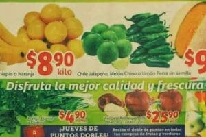 Soriana Mercado: frutas y verduras del 18 al 20 de septiembre 2018