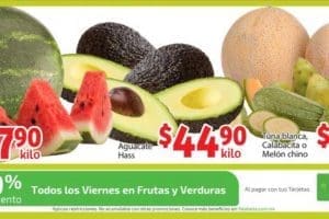 Soriana Mercado: frutas y verduras del 7 al 10 de septiembre 2018.