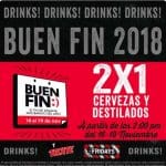 Ofertas TGI Fridays El Buen Fin 2018 2x1 en cervezas