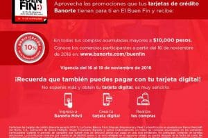 El Buen Fin 2018 Banorte: 10% de bonificación y paga hasta marzo 2019