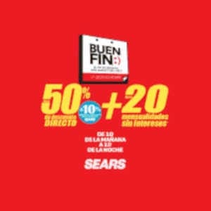 El Buen Fin 2018 Sears: hasta 50% de descuento + 20 msi