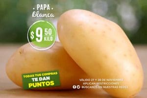 Mega Soriana: Frutas y Verduras 27 y 28 de noviembre 2018