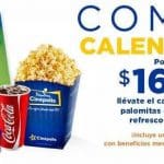 Promoción Cinépolis: Combo calendario 2019 + palomitas y refresco grande por $169
