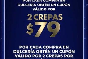 Promociones Cinépolis Cupón de 2 crepas por sólo $79 pesos