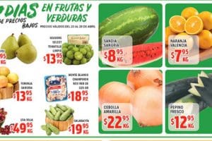Ofertas HEB Frutas y Verduras del 23 al 29 de abril de 2019