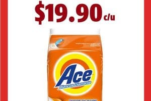 Oxxo: Detergente en Polvo Ace 900 gr. a $19.90 del 25 al 30 de abril 2019