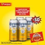 Promocion Soriana Mercado Cerveza Corona, Victoria o Modelo Especial 4 pack a $50 pesos