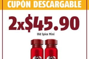Oxxo: Cupón 2 desodorantes Old Spice Mini por $45.90 pesos