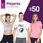 Suburbia Playeras para toda la familia a $50 del 17 al 20 de mayo