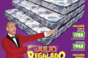 Julio Regalado 2019 en Soriana Ofertas de Colchones y MSI