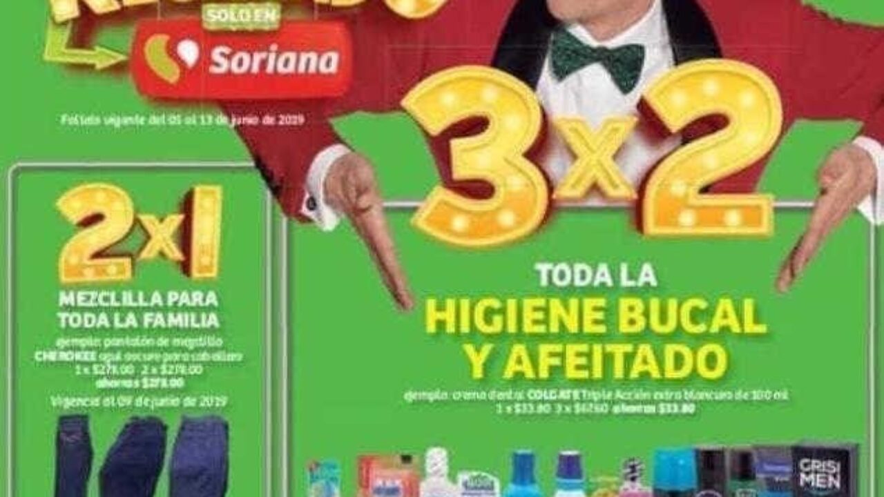 Soriana Julio Regalado 2019: 3×2 en Higiene Bucal y Afeitado y 2×1 en  Pantalones de Mezclilla